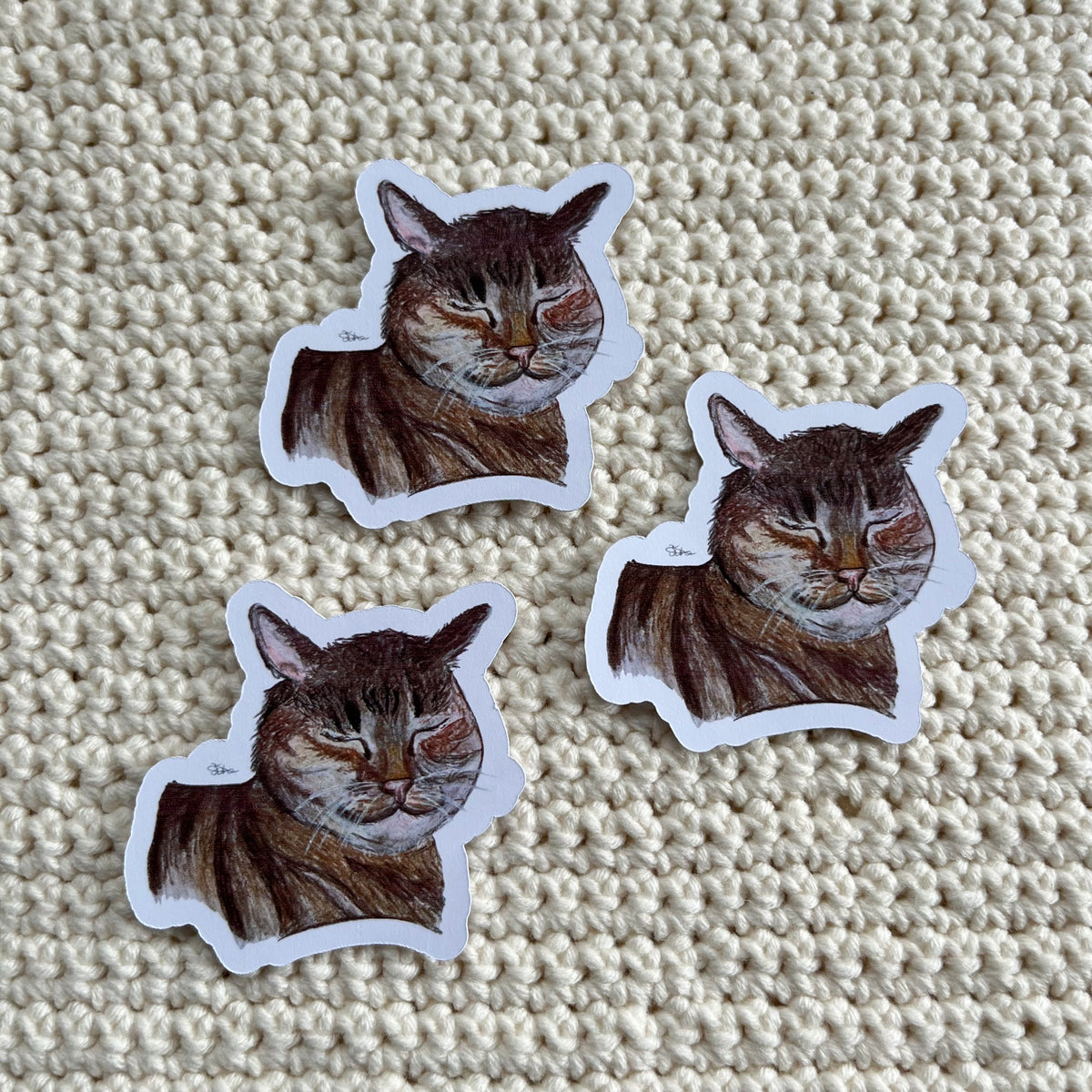 Stickers ‘kaatje’ 3 stuks
