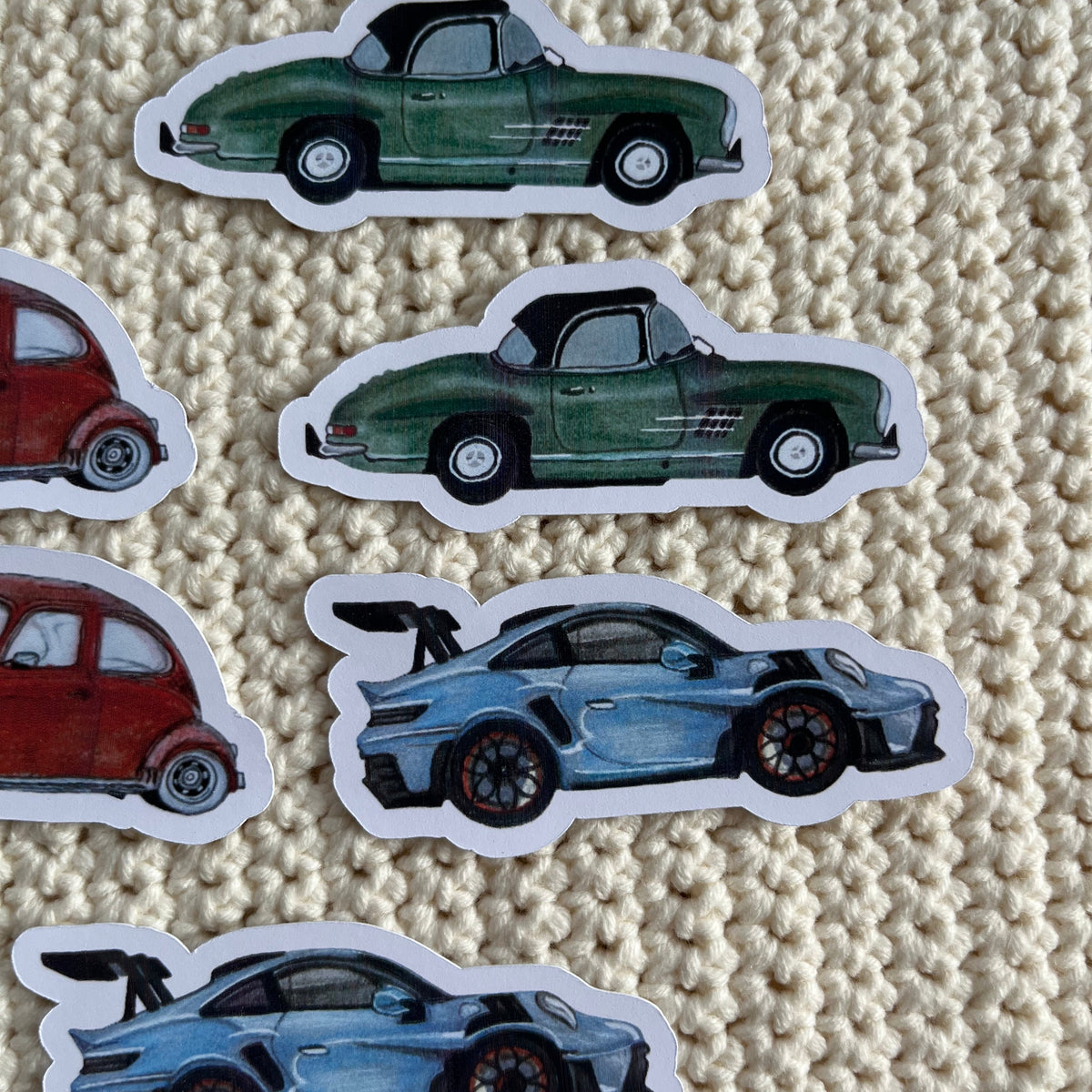 6 stuks autostickers