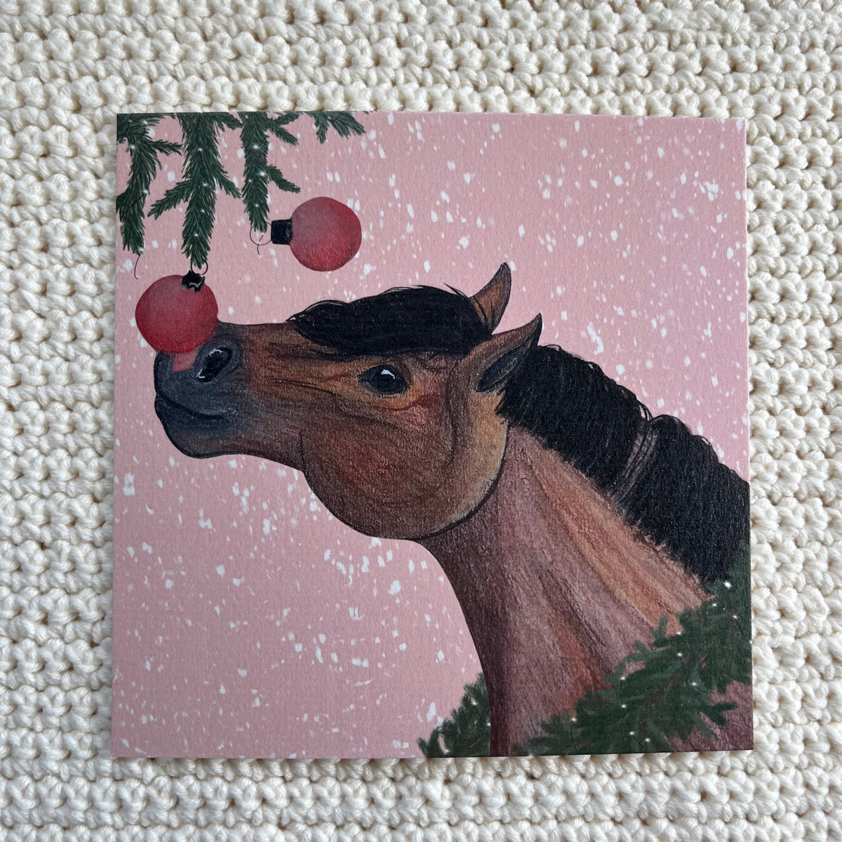 Kerstkaart ‘pony’ (2024)