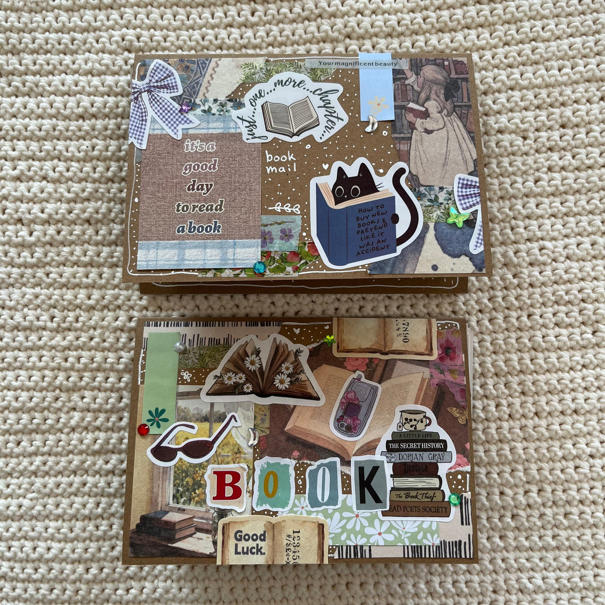 Book themed snailmail