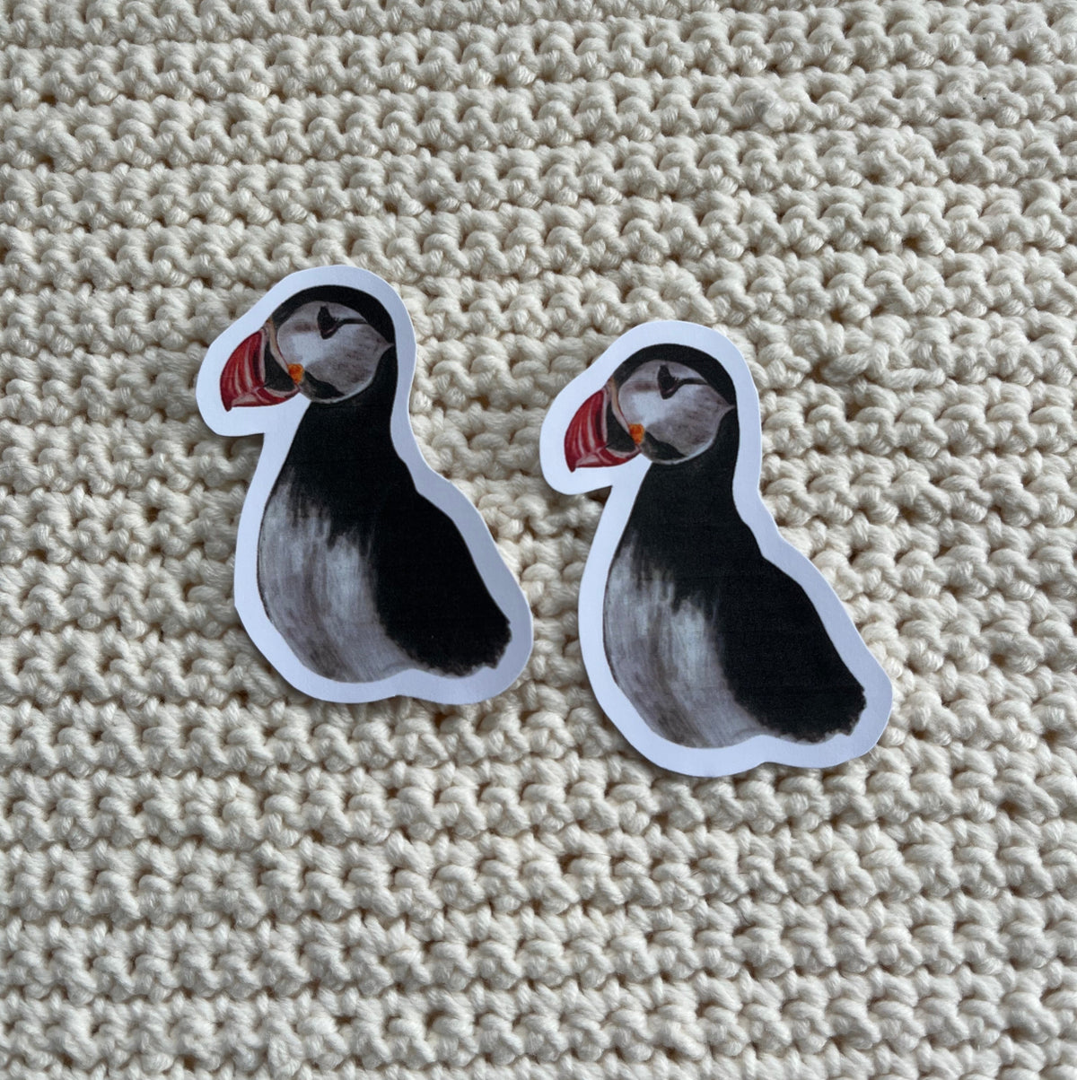 Stickerset ‘puffin’ 2 stuks