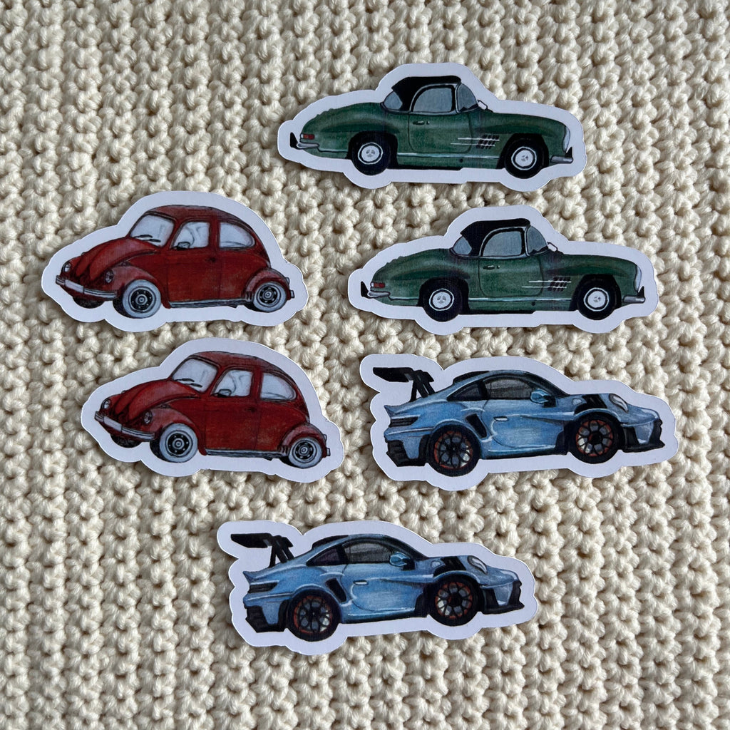 6 stuks autostickers