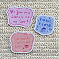 Stickerset ‘journal intros’ 3 stuks