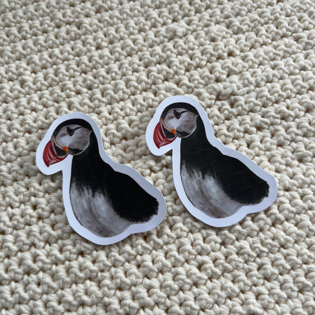 Stickerset ‘puffin’ 2 stuks