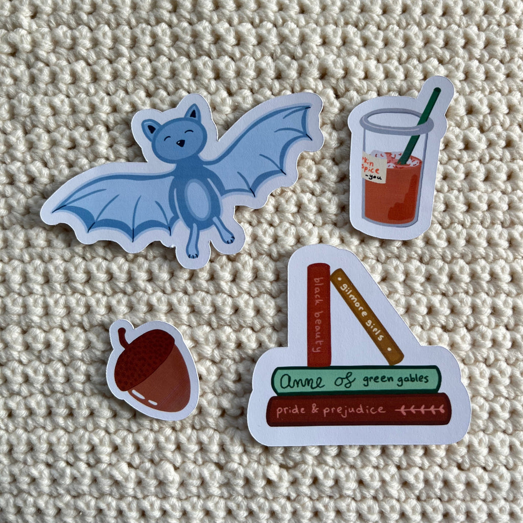 Stickerset ‘herfst’ 4 stuks