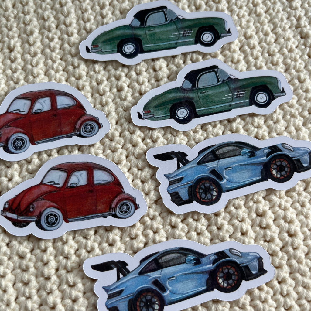 6 stuks autostickers
