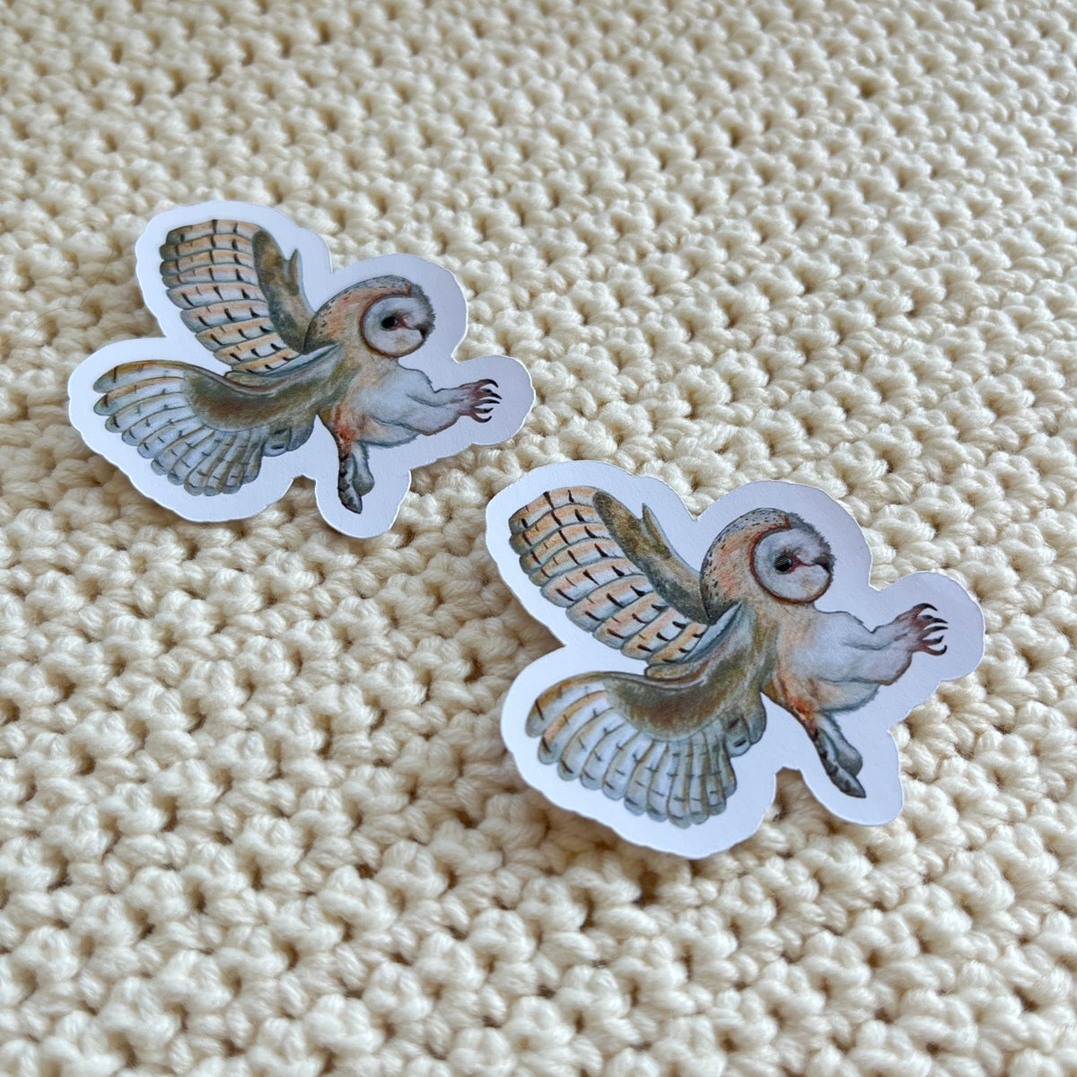 Stickers ‘de uil’ 2 stuks