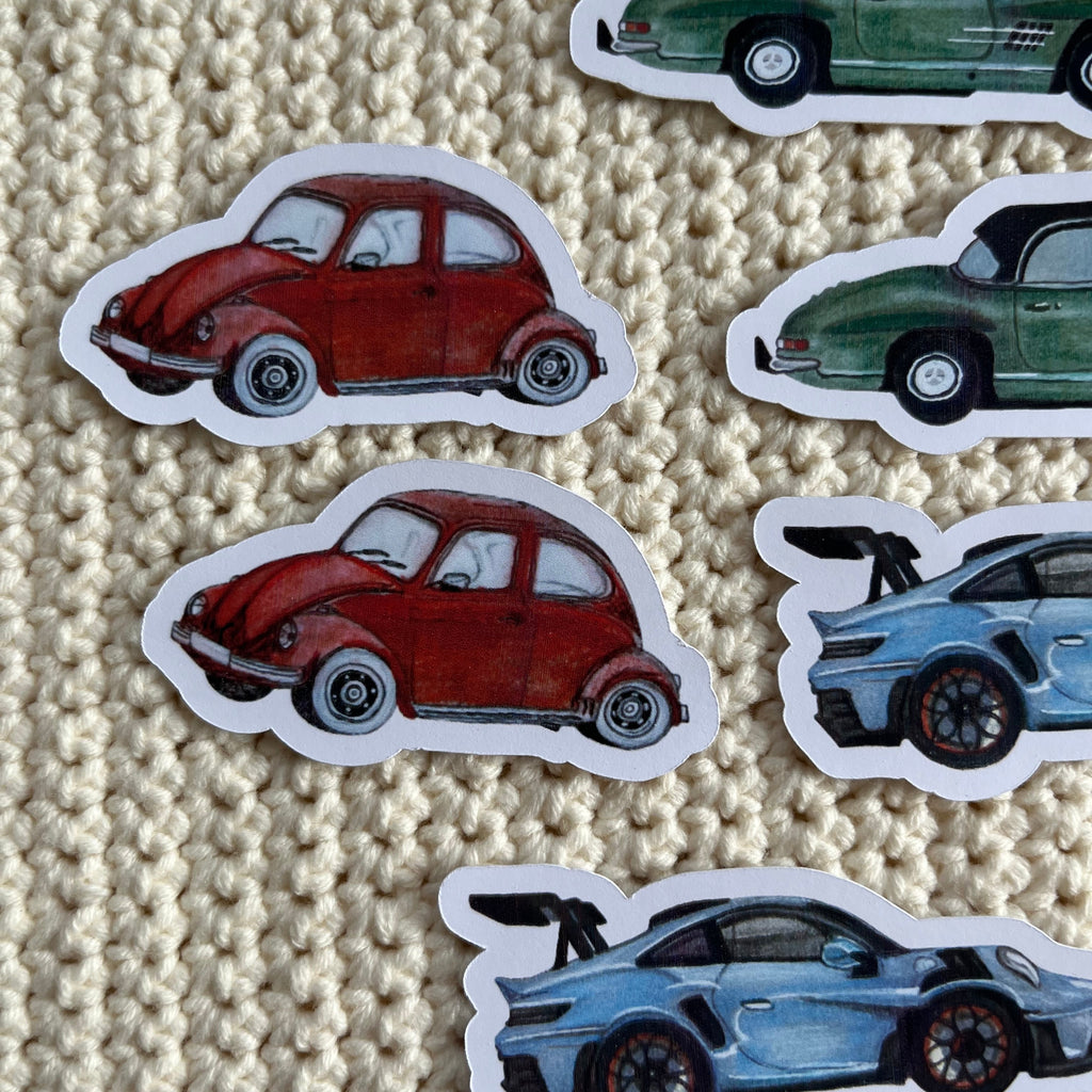 6 stuks autostickers